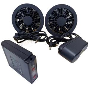 Quality Japan Jacket Cooling Fan Battery Set 7.4V 5200mAh Black PSE Certificate wholesale