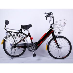 Quality Vintage Steel Frame Electric Bike , 22in Lightweight Pedal Assist Bike wholesale