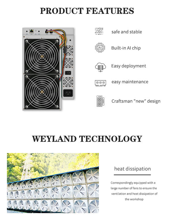 81-90TH/S Canaan Avalon Miner , Dual Cooling Fans Avalon A1246 90t