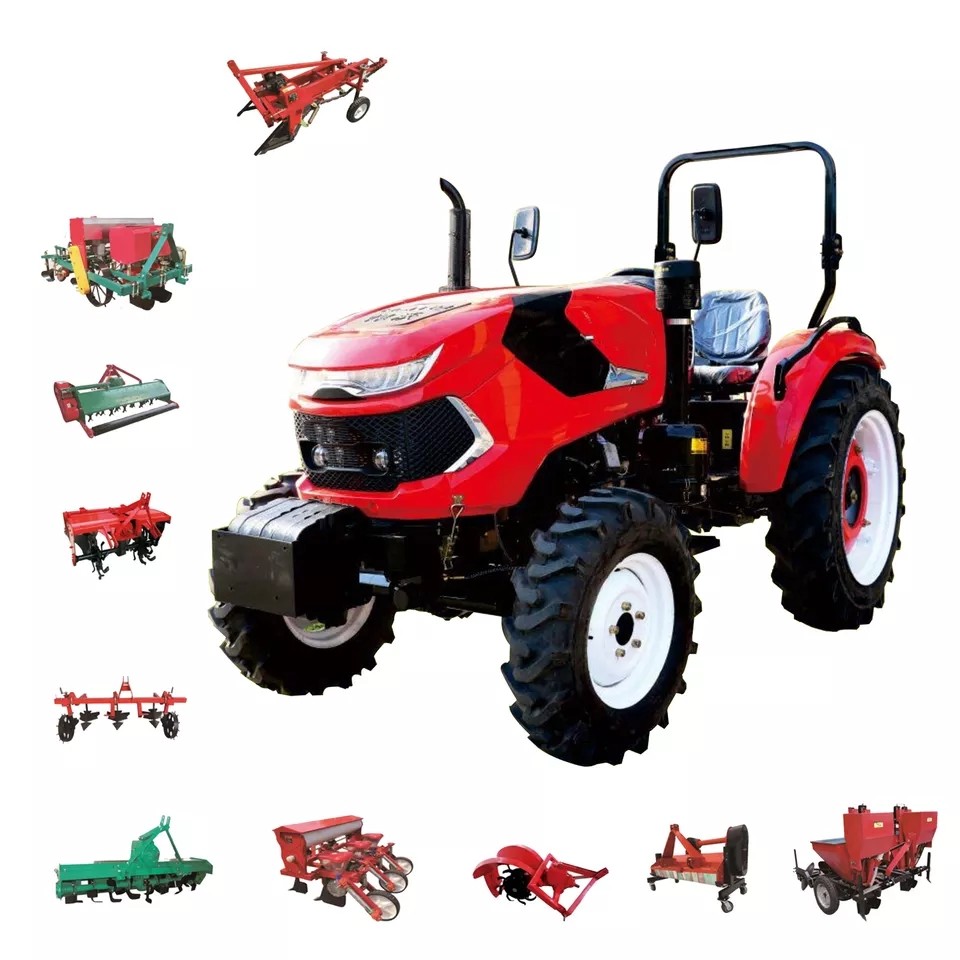 Gear Drive Wheel Tractor For Farming 2500 KG Heavy Duty Agriculture Machine CE Certified