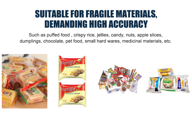 Nice Price Automatic Snack Sugar Sachet Rusk Packing Machine With Automatic Detection