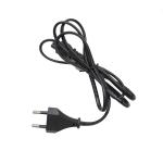 ISO9001 European 2 Pin Ac Power Cord Cable 1.2m For Laptop