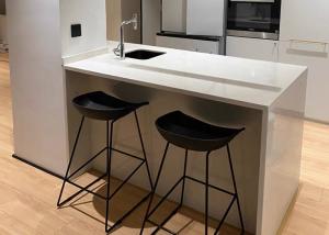Quality Black Tall Bar Stool Chair Polyurethane Foam Cushions 48 Inch wholesale