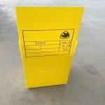 Green Yellow PP Plastic Corrugated Box Waterproof Anti Pressure Plastic Storage