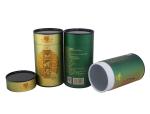 Varnishing Paper Composite Cans 120gsm Material , Cardboard Tube Packaging