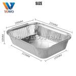 Recyclable 260ml Disposable Aluminum Foil Food Containers