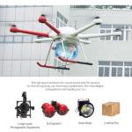 Customization Police Department Drones 35KG 6 Rotor Police UAV Drone Fire
