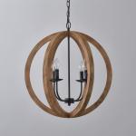 Industry Pendant Lighting Solid Kitchen Bar Coffee Shop Dining Room solid wood