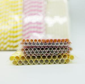 Quality Drinking Flexible Paper Straws , Paper Straws Recyclable Restaurant Supply Paper Products wholesale