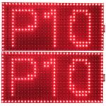 320*160mm Signboard Monochrome LED Display / Custom P10 Outdoor LED Screen