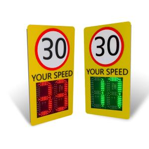 Quality Waterproof Radar Speed Signs with ±1KM/H Accuracy and 433 Wireless Communication wholesale