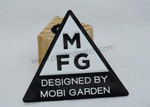 Quality Triangle Embossed TPU Clothing Labels Heat Press Iron On Patches wholesale