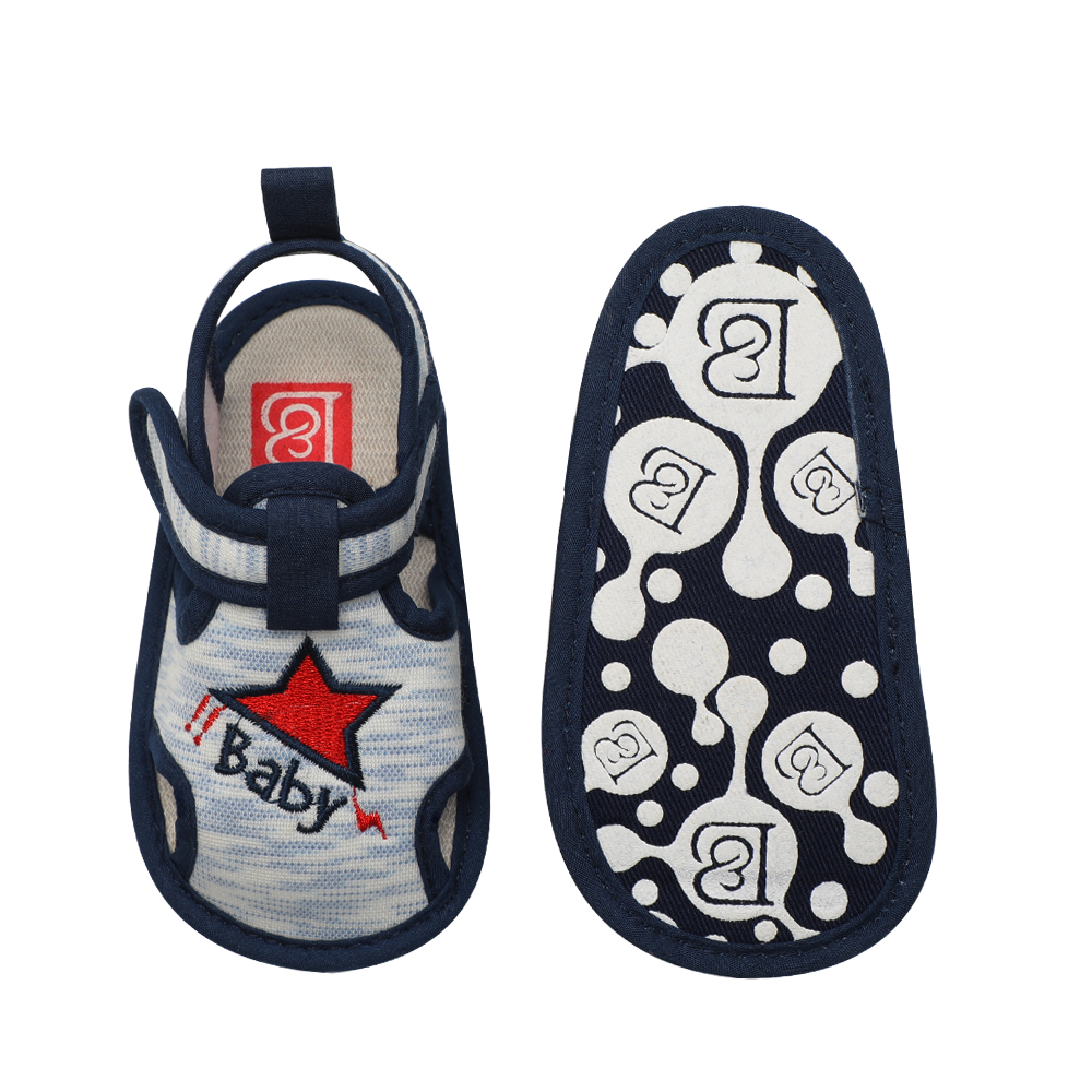 Hot sale Cotton fabric Cartoon print 0-2 years boy cool toddler baby sandals