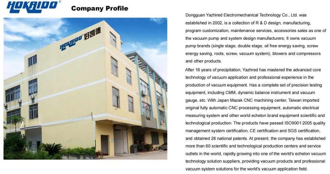 Oil-Free Scroll Vacuum Pump Use in Semiconductor/Scientific Instrument/Mechanical Equipment/Chemistry/Medical Treatment/Packaging