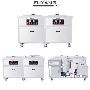 Quality 96Liter 1500w Dual Slot Stainless Steelcan Engine Ultrasonic Cleaner Machine Dring Tank wholesale
