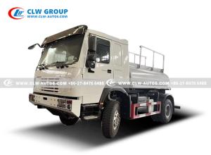 Quality HOWO 4x4 5Cbm Fuel Delivery Truck Mobile Fuel Tanker Off Road Aircraft Oil Transport wholesale