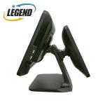 Black All In One Pos Dual Screen Pos Cash Register 15 Inch Aluminum Alloy Base