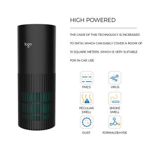 Quality Quiet 38dB Desktop UV Air Purifier Multiple Safety Protection For Car wholesale