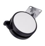 82mm Locking PU Castor Wheel For Furnitures