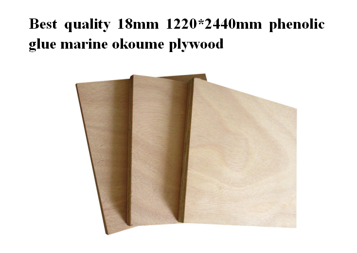 4mm 1220*2440mm Okoumephenolic Film Faced Plywood Marine Grade