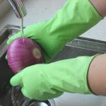 Multi Purpose Household Rubber Gloves Ergonomic Design Comfortable Wearing