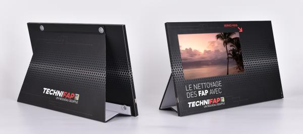 10 inch LCD digital signage counter display, table top video advertising display