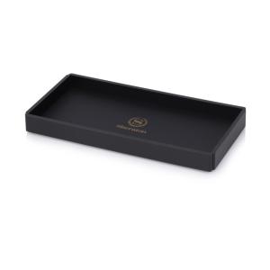 Quality 210*270*75mm Black acrylic hotel room hotel amenities box for 5-star Marriot hotel wholesale
