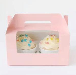 Quality Lovely CMYK 200gsm Cake Packaging Box With Window wholesale