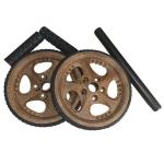 Non Slip Easy Assembly Recyclable Wood PE Fitness AB Wheel
