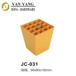 90*90*105 mm high Croci yellow decorative furniture legs injection plastic sofa