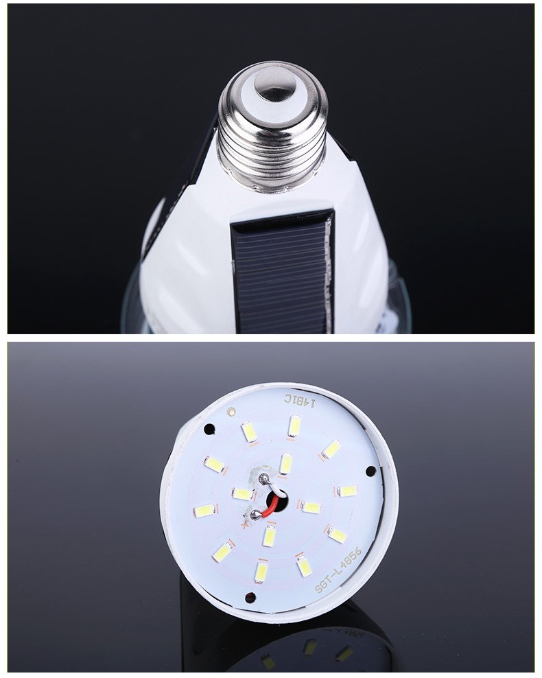 7W led bulb IP65 solar 85-265V led bulb emergency rechargeable led lamp energy saving 6000K E27 2017 new led lamp panel