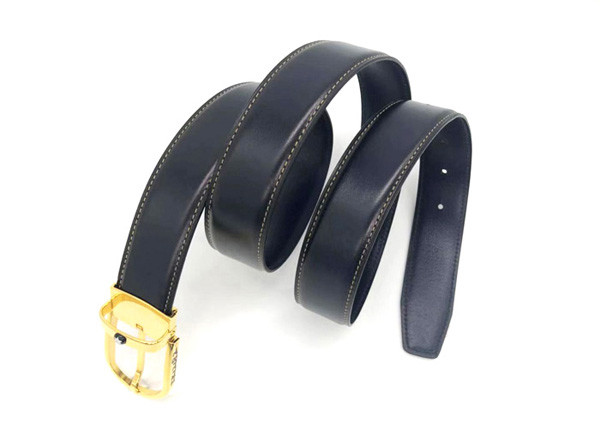 Handmade Mens 100% Cow Leather Dress Belt / Black Leather Suit Belt