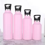 Portable Sports Water Bottle 600ml Double Layer Insulated Stainless Steel Cup