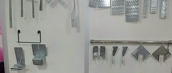 Square Shape 4x4 Galvanized Post Support Bracket in Silver for Square Posts