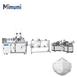 Quality Medical N95 Folding Non Woven Face Mask Making Machine Semi Automatic wholesale