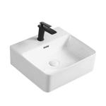 Ceramic Sanitary Ware Countertop Bathroom Sinks White Oval Shaped
