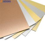 Sparkling ACP Brushed Aluminum Composite Panel 1000mm Length