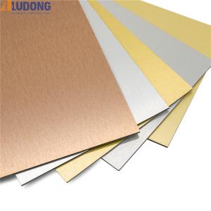 Quality Heat Resistance Brushed Aluminum Composite Panel Weatherproof UV Resistance wholesale