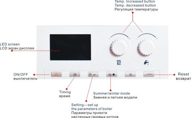 App Steuerbar Wall Hung Gas Boiler With Knob Control