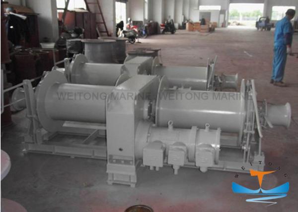 Double Drum Marine Electric Winch 150kn Φ 32mm Perfect Erosion Resistance
