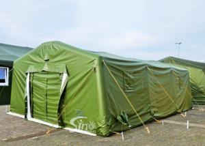 Quality Mobile Emergency Isolation Rescue Army Green Inflatable Military Tent For Outdoor Equipment wholesale