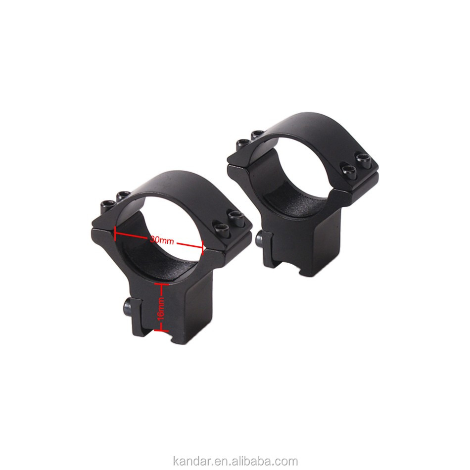 All-metal Riser Mount Adapter for 21mm to 11mm Clamp Bracket in Black Aluminium Alloy