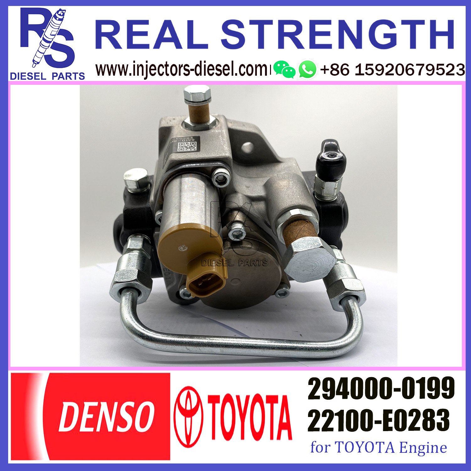 294000-0199 HP3 Common Rail Diesel Denso Fuel Injection Pump 294000-0199 22100-E0283 for TOYOTA
