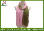 Chinese factory frayed two colors ombre lightweight scarf 100% Viscose 70*180cm