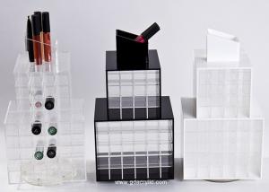 Quality 96 Component Acrylic Rotating Acrylic Lipstick Holder Display Stand wholesale