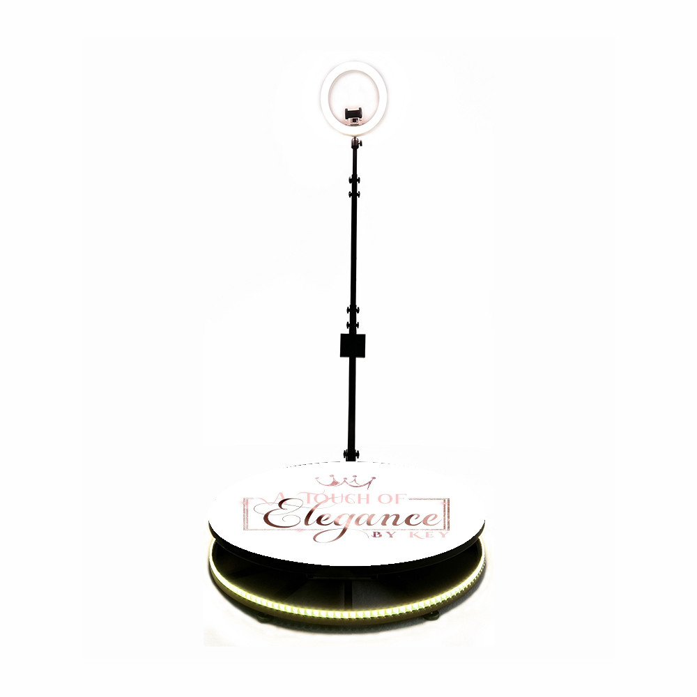 Rotating Spinner 360 Selfie Photo Booth Machine With Bottom Light