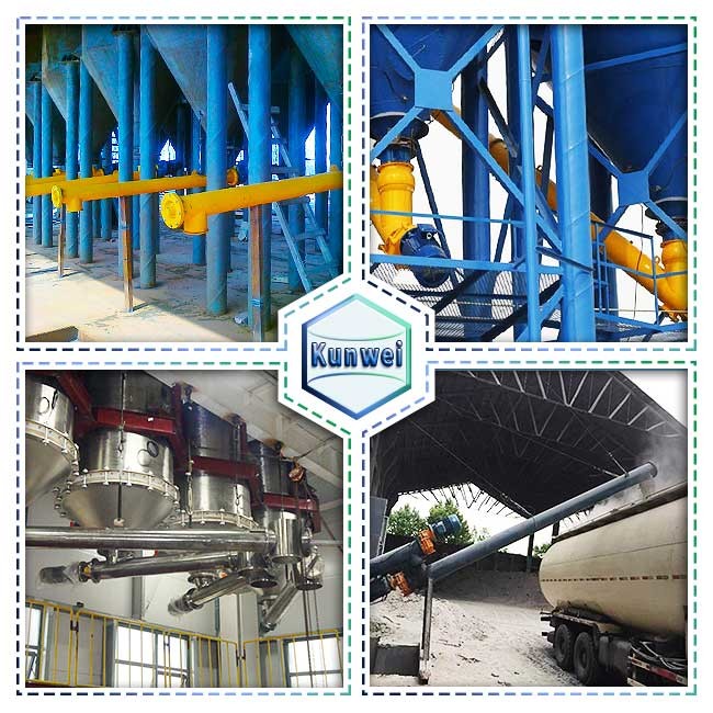 Smooth Running 20 Inclined Degree Tubular Screw Conveyor Transfer Powder