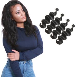 Quality Full Body Wave Weave Hair , Deep Body Wave Virgin Hair Customized Length wholesale