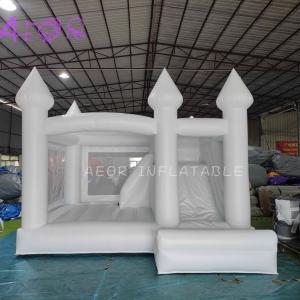 Quality Backyard Inflatable White Bounce House Combo White Inflatable Castle With Slide wholesale