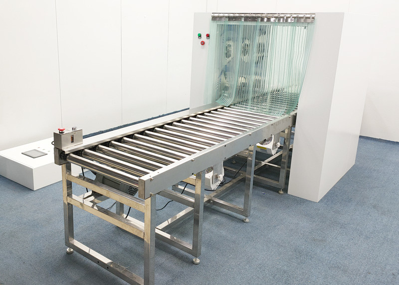 PLC Control Stainless Steel 304 Curved Conveyor For Pass Materials